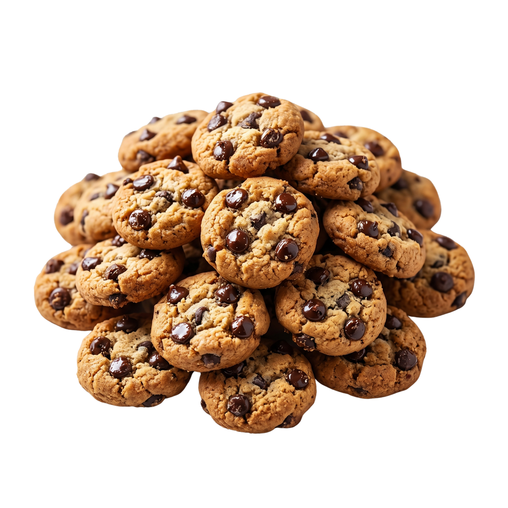 Mini-cookies artisanaux de Mamy Cookies dans un sachet, présentation appétissante avec des cookies dorés et croustillants.