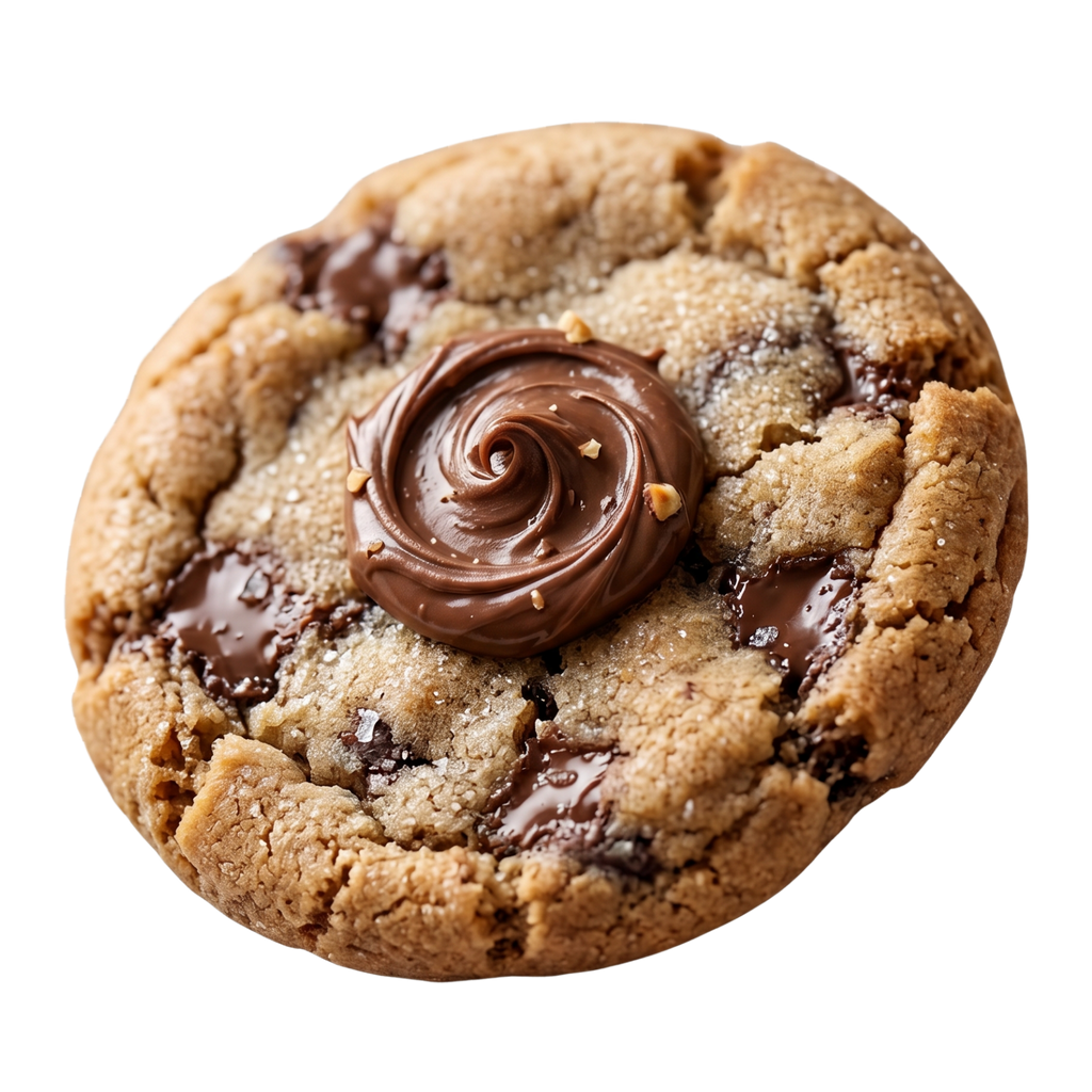 Pâte à tartiner Mamy Cookies dans un pot avec une cuillère, texture onctueuse visible, fond blanc.
